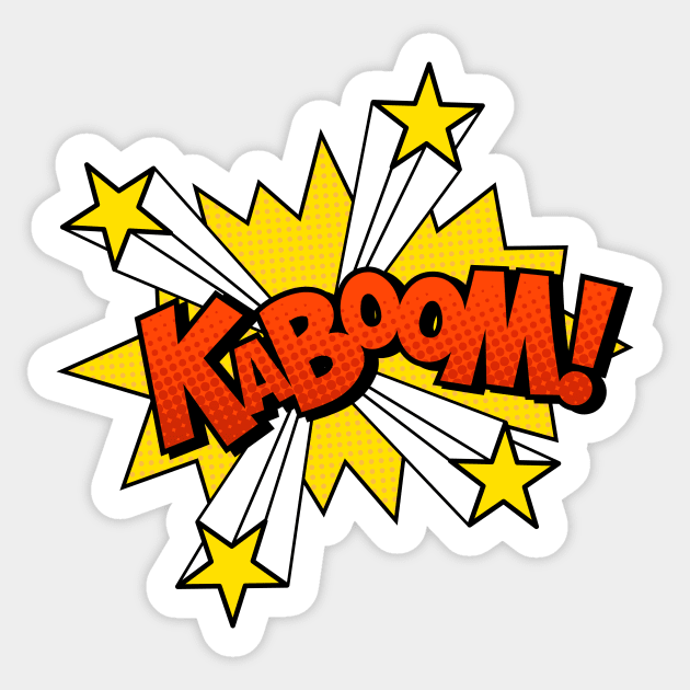 KABOOM! Sticker by JunkyDotCom